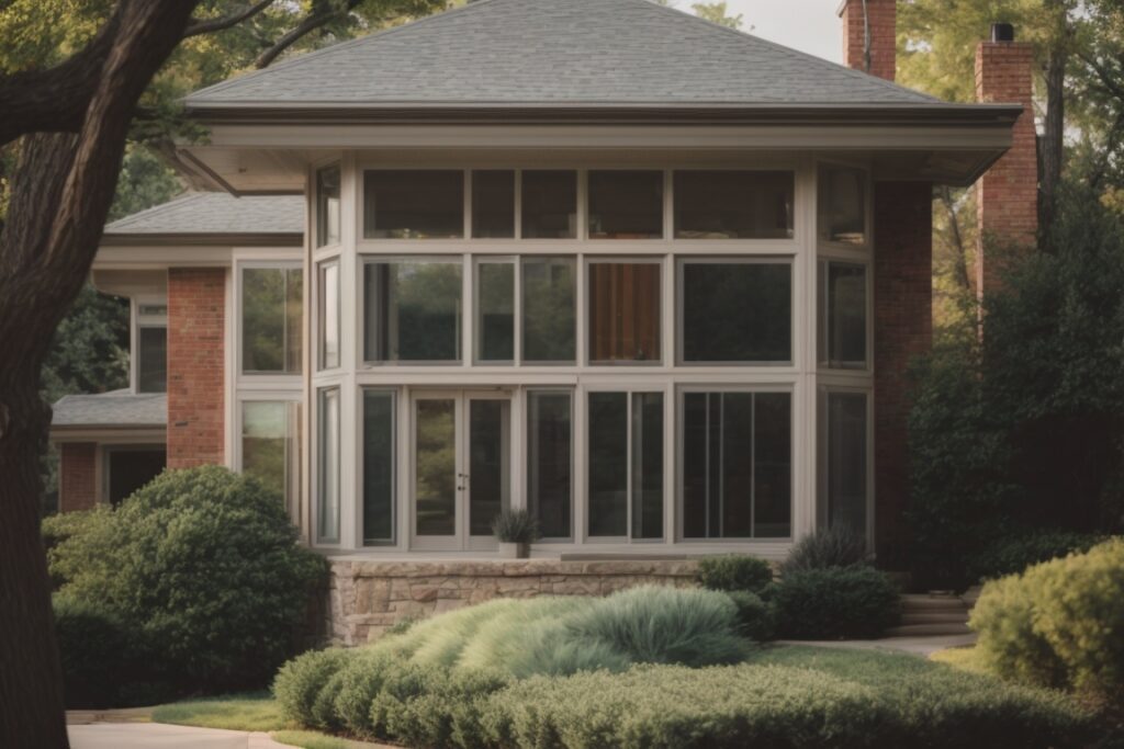 Kansas City home with opaque windows and frosted privacy film