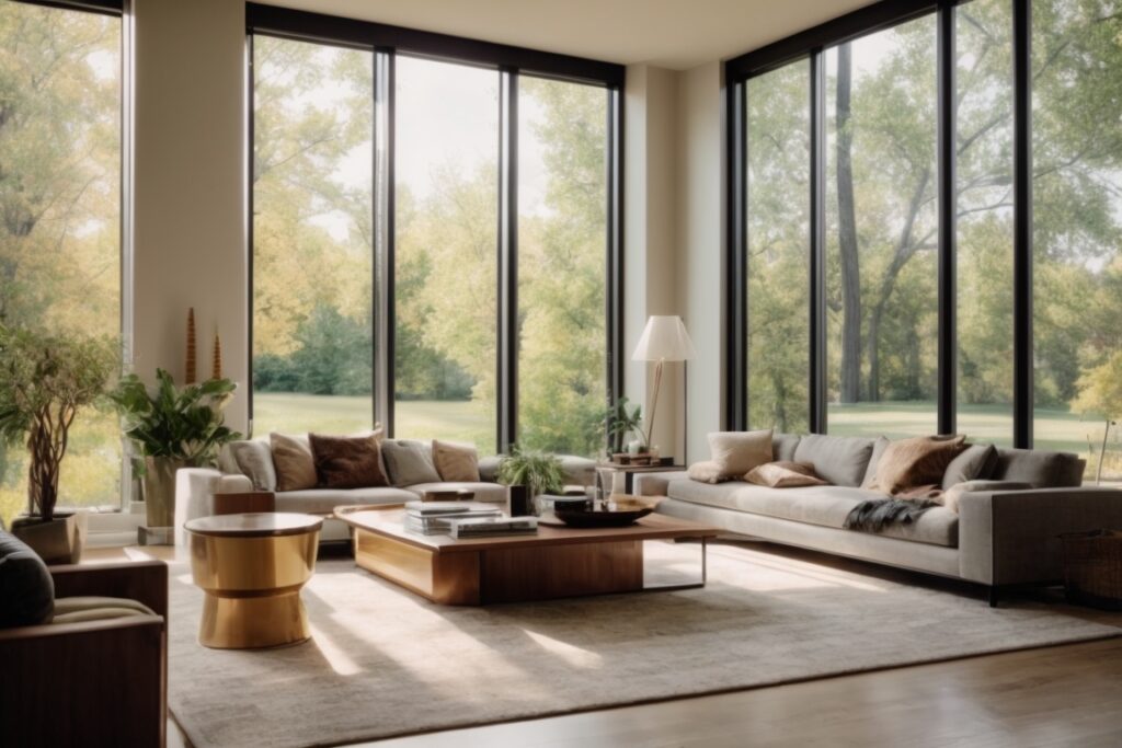 Kansas City home interior with clear energy-efficient window film