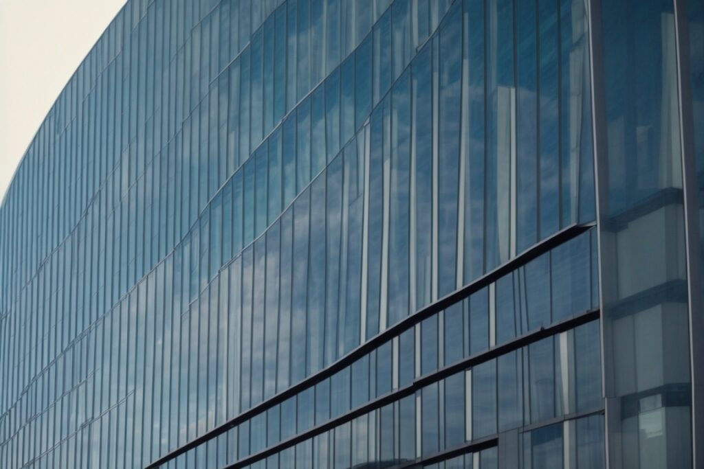Kansas City business building with energy-efficient window film