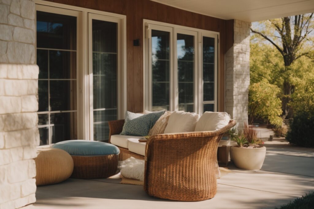 Kansas City home with climate control window film, sunny day