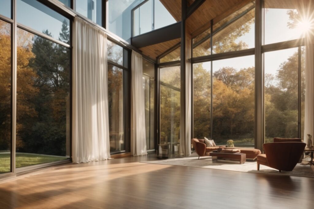 Kansas City home with low emissivity window film, energy-saving theme